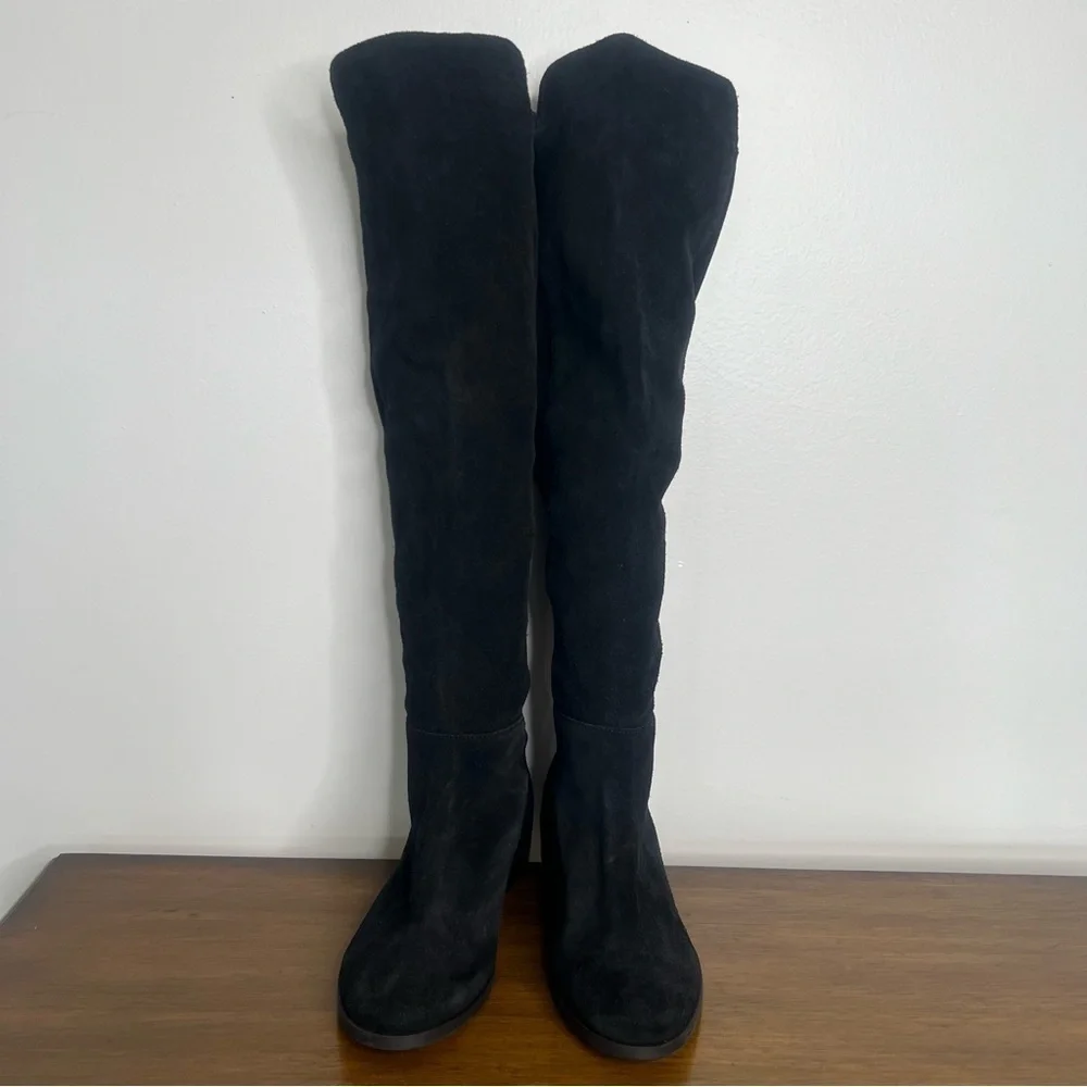 Lucky Brand Women's Calypso Tall Leather Black Boot Size 6 #B1291